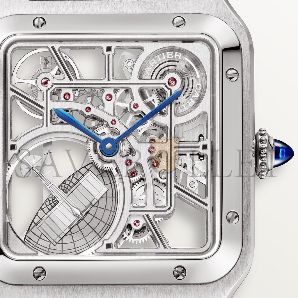 CARTIER SANTOS-DUMONT SKELETON WATCH WITH MICRO-ROTOR WHSA0032 CARTIER SANTOS-DUMONT SKELETON WATCH WITH MICRO-ROTOR WHSA0032